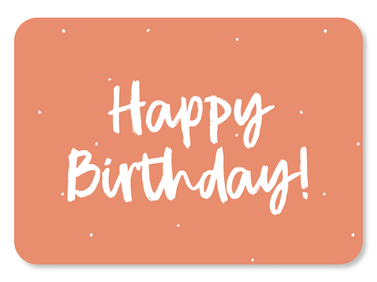 Minikaart Happy Birthday