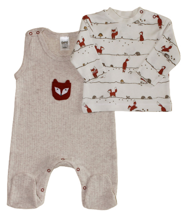 Newbornpakje Vos 2delig