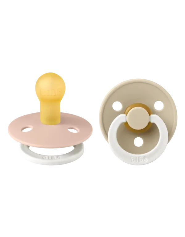 Speentjes BIBS Blush Roze/Vanilla - Glow in the Dark - Maat 1