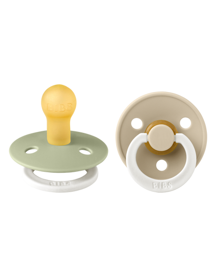 Speentjes BIBS Sage/Vanilla - Glow in the Dark - Maat 2