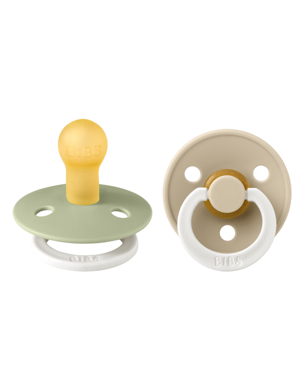 Speentjes BIBS Sage/Vanilla - Glow in the Dark - Maat 1