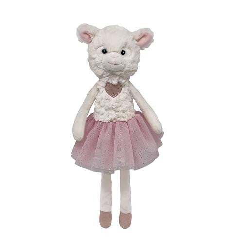 Knuffel Lama Ballerina Roze