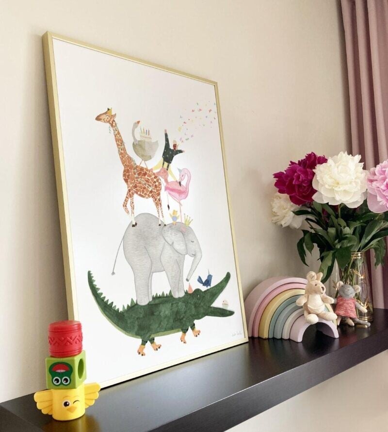 Poster Vrolijke Dieren A2