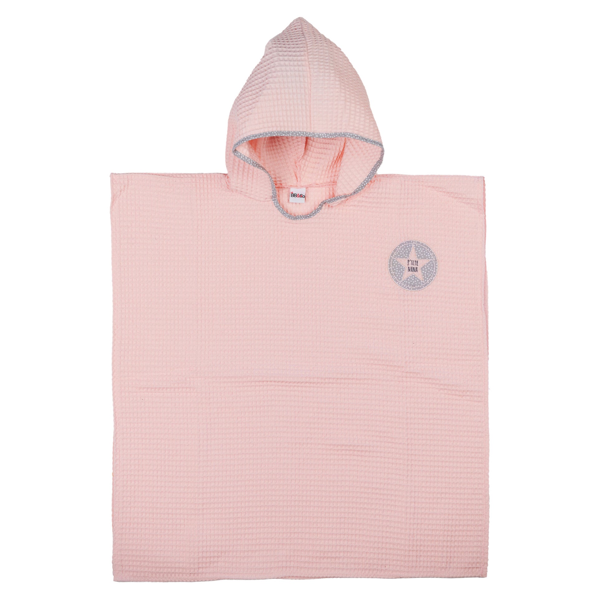 Poncho met Capuchon Blushroze