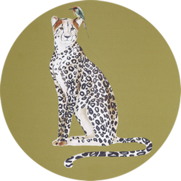 Luipaard Muurcirkel - Ø40cm
