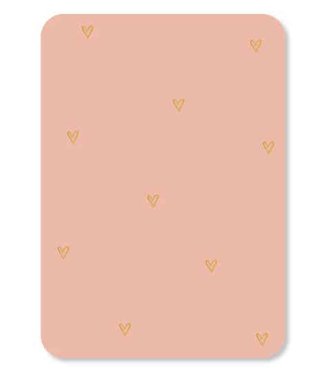 Kaart Kleine Hartjes Goudfolie