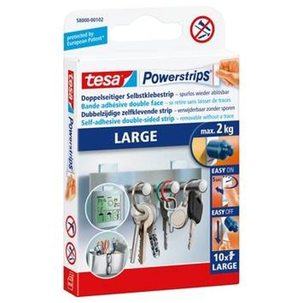 Tesa Powerstrips Large 10 st