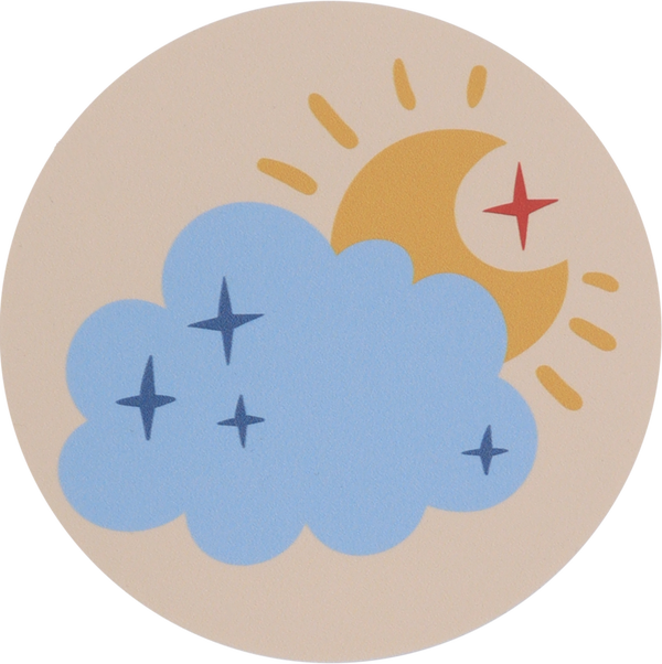 Wolk Muurcirkel - Ø15cm