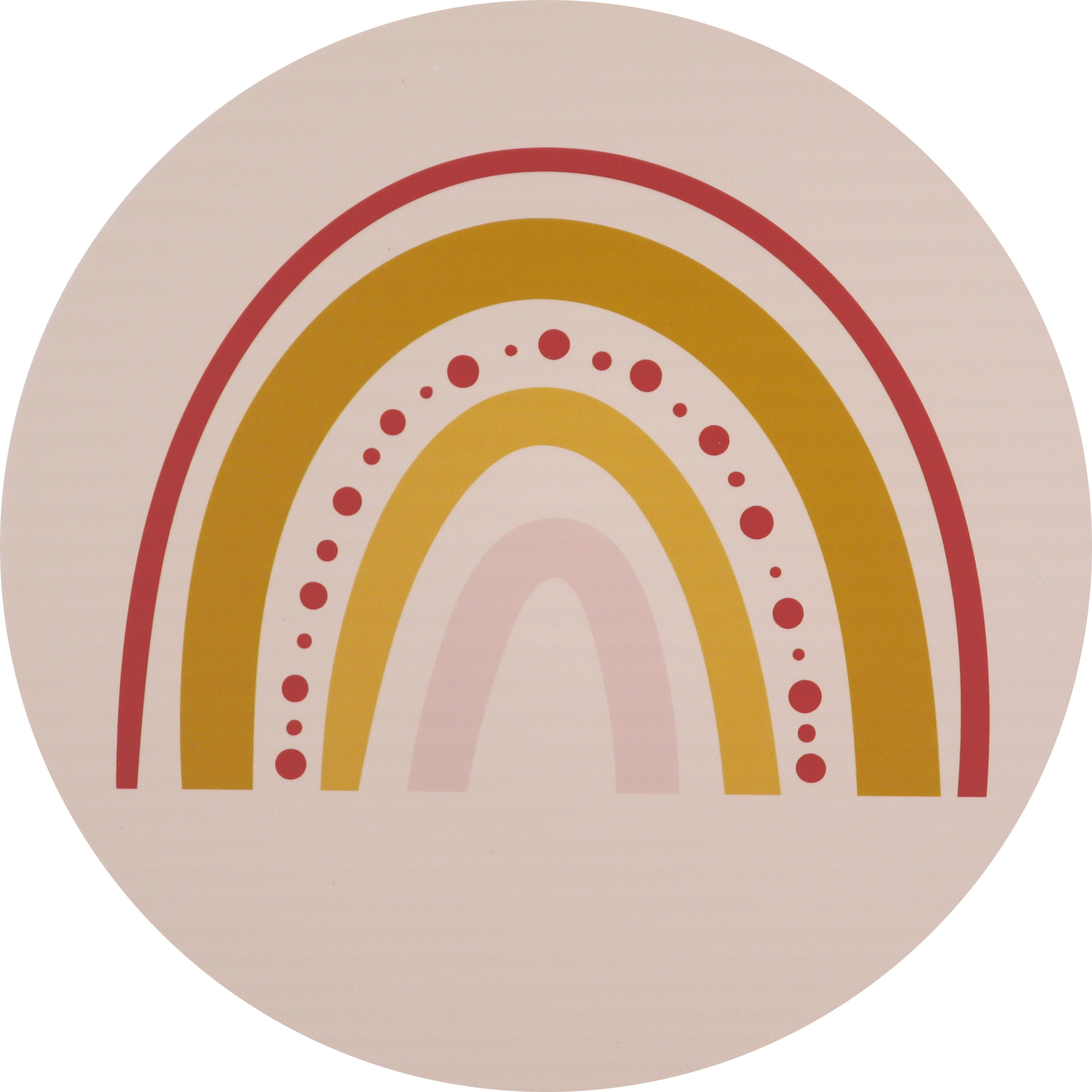Regenboog Geel Muurcirkel - Ø40cm