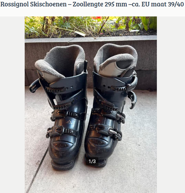 Rossignol Skischoenen – Zoollengte 295 mm –ca. EU maat 39/40