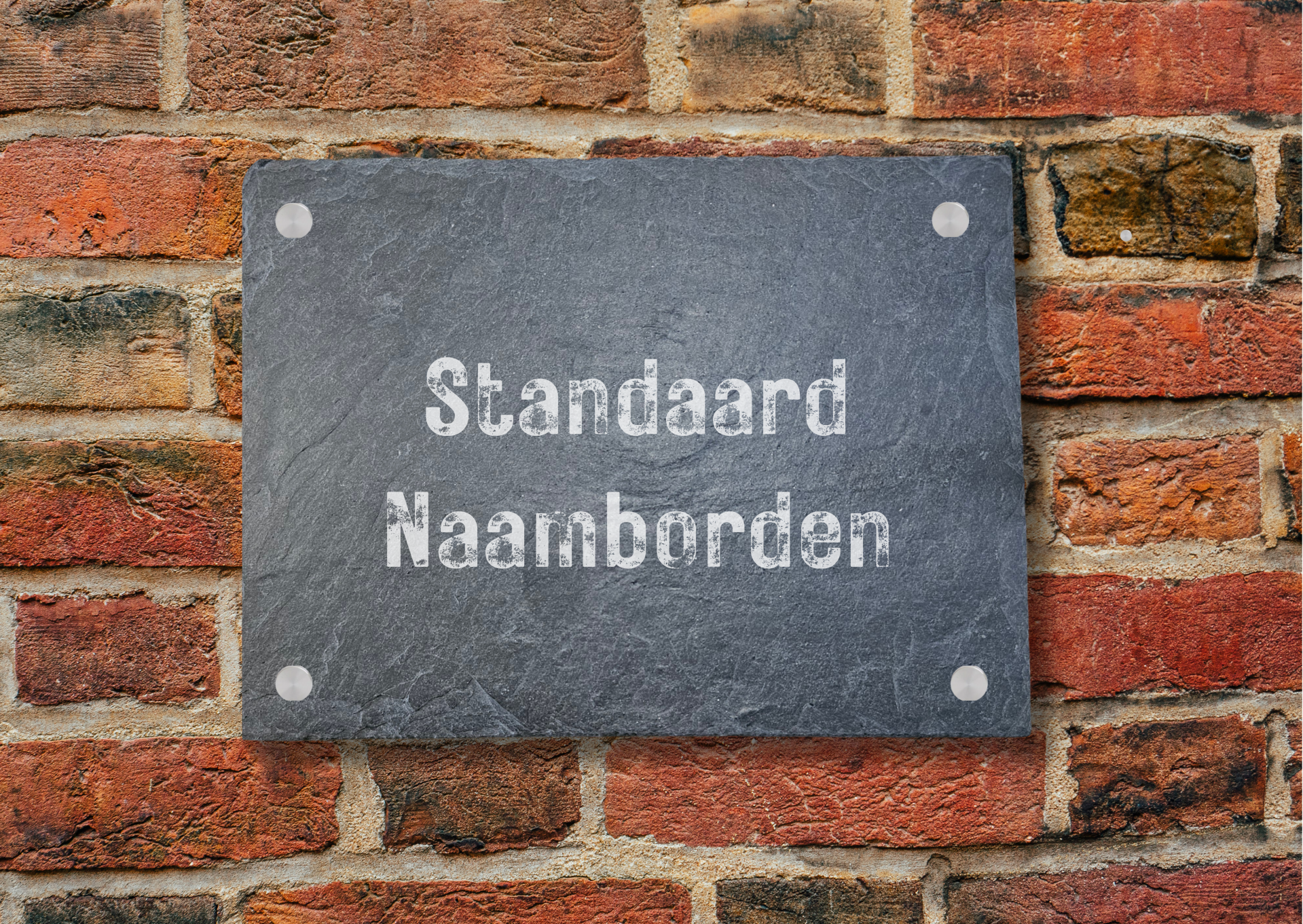naambord voor je voordeur van leisteen