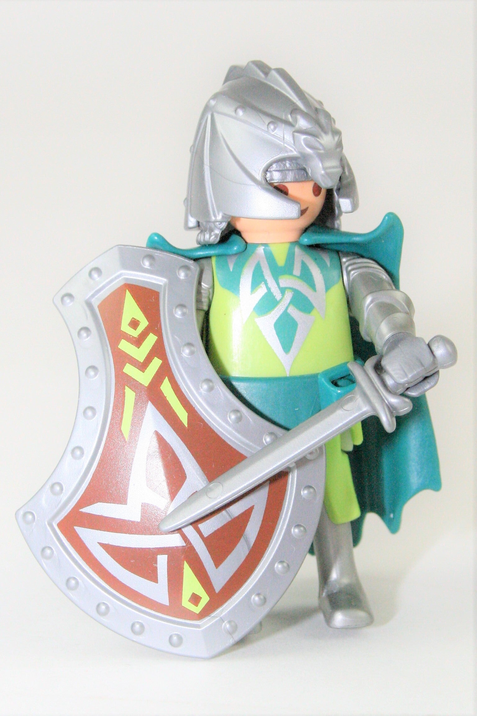 Playmobil Ridder Verzamelfiguur 25 Cm - Vintage Hars Figuur - Officieel Gelicentieerd