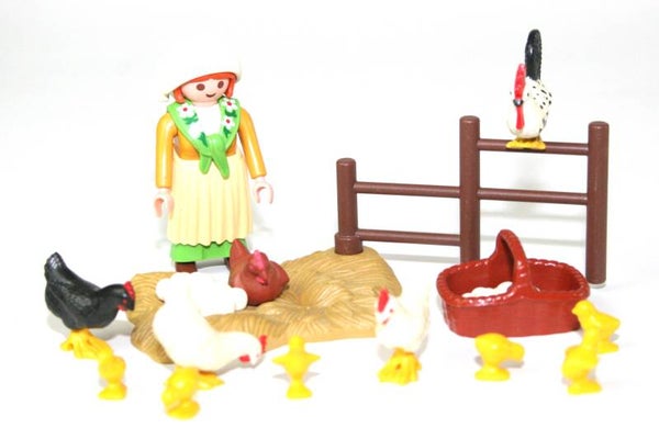 Playmobil Boerin met kippen 3076