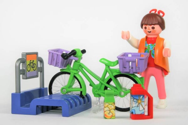 Playmobil Boodschappen op de fiets 3203
