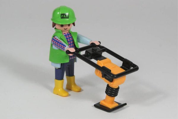 Playmobil Bouwvakker met trilplaat 3271