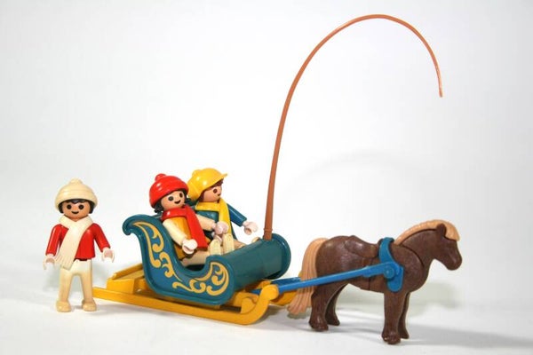 Playmobil Pony met arrenslee 3391