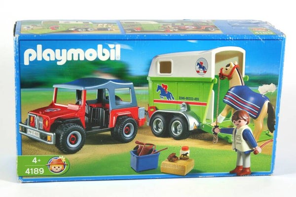 Playmobil Jeep met paardentrailer 4189