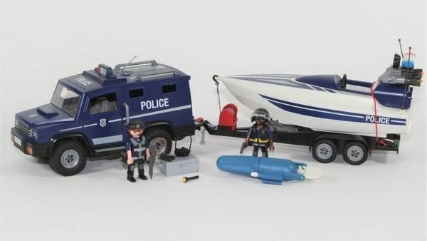 Playmobil Politiewagen met boot 5187