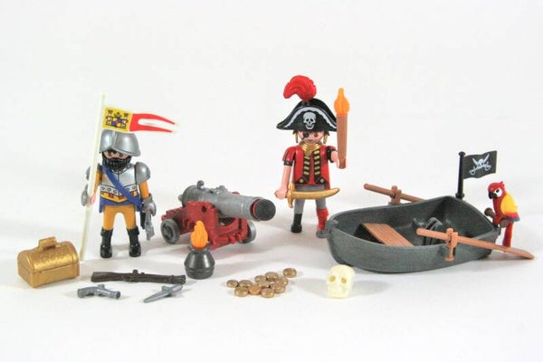 Playmobil Piraten met sloep uit koffertje 5894