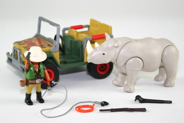Playmobil Safari jeep met neushoorn 5904