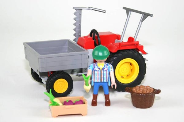 Playmobil Oogsttractor rood 6131