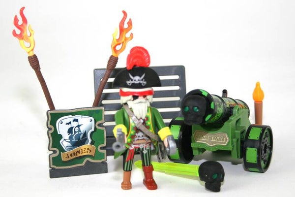 Playmobil Piratenkapitein met groen kanon 6162