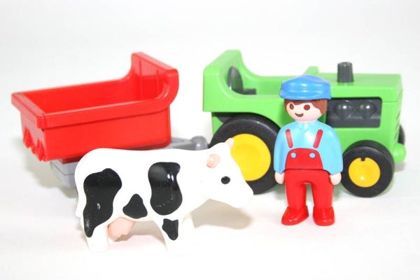 Playmobil 1-2-3 Tractor met aanhanger 6715