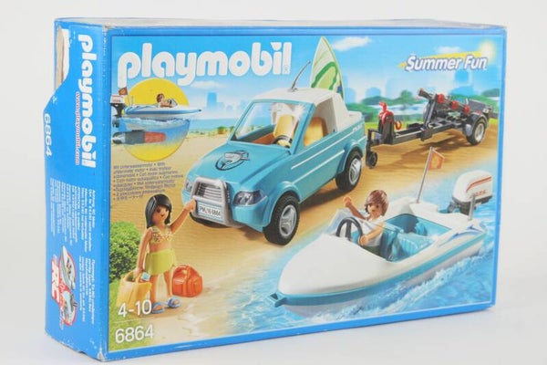Playmobil Pick-up met speedboot 6864
