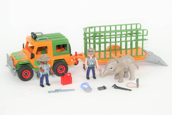 Playmobil Safari-jeep met olifanttransport 6937