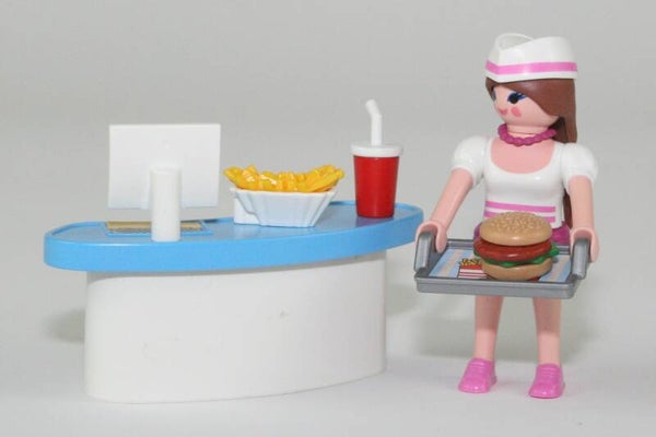 Playmobil Fastfood verkoopster 70084