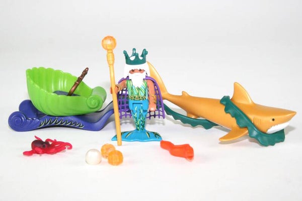 Playmobil Neptunus met haai 70098
