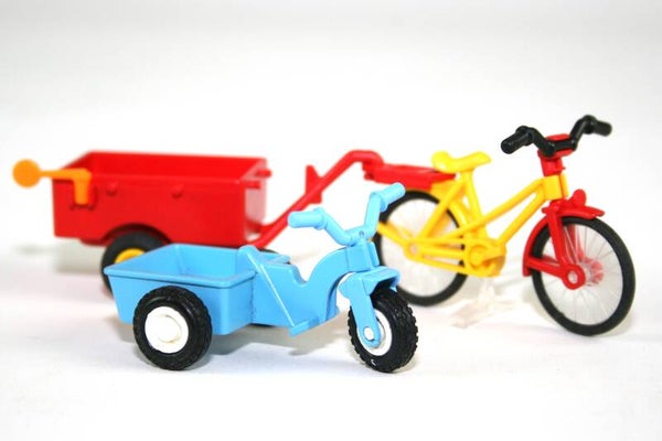 Playmobil Driewieler en fiets met aanhanger 7454
