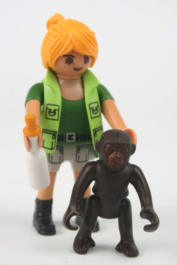 Playmobil Verzorgster met babygorilla 9074