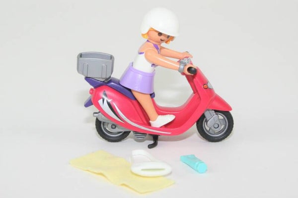 Playmobil Dame op scooter 9084