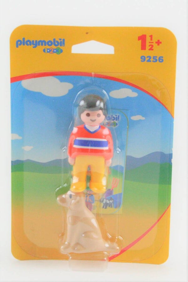 Playmobil 1-2-3 Man met hond 9256 Nieuw