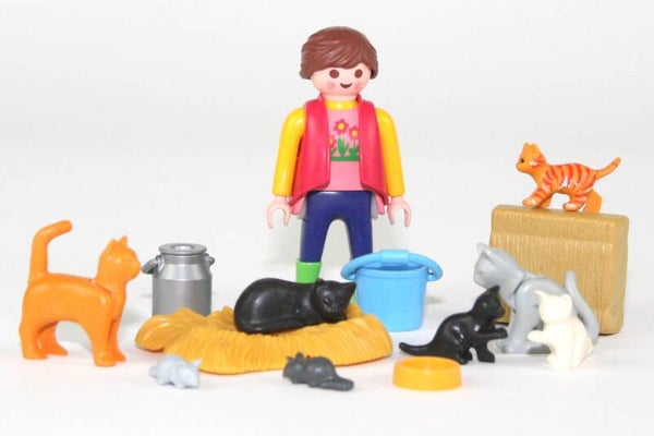 Playmobil Boerin met poezen