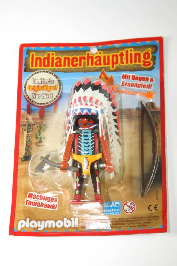 Playmobil Indianen hoofdman Nieuw