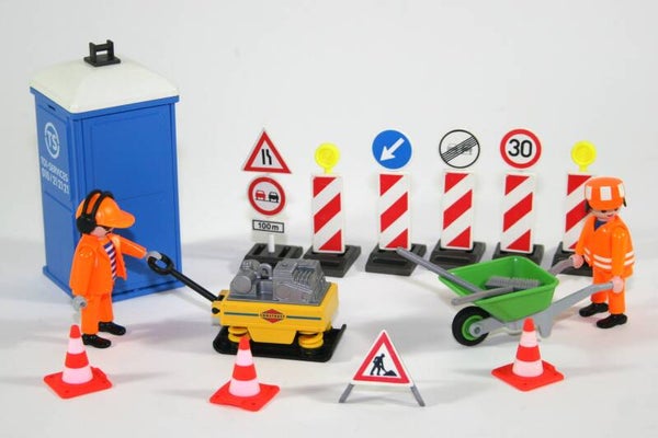 Playmobil Bouwvakkers met dixie 3004
