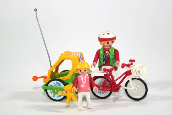 Playmobil Fietsster met fietskar 3068