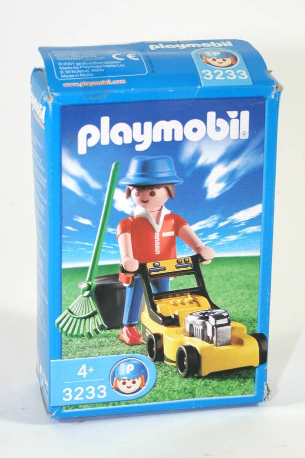 Playmobil Man met grasmaaier 3233