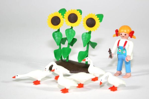 Playmobil Ganzenhoedster met toom ganzen 3825 Zeldzaam