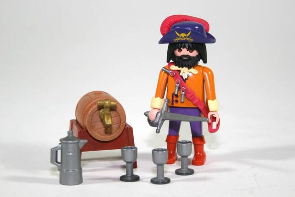 Playmobil Kapitein met rumvat 3913