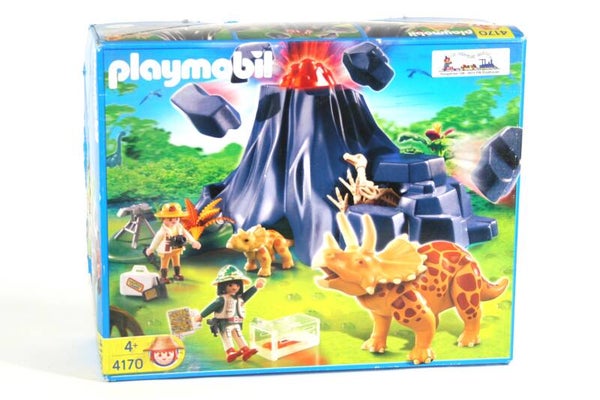 Playmobil Triceratops bij de vulkaan 4170