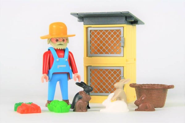 Playmobil Opa met konijnenhok 4491
