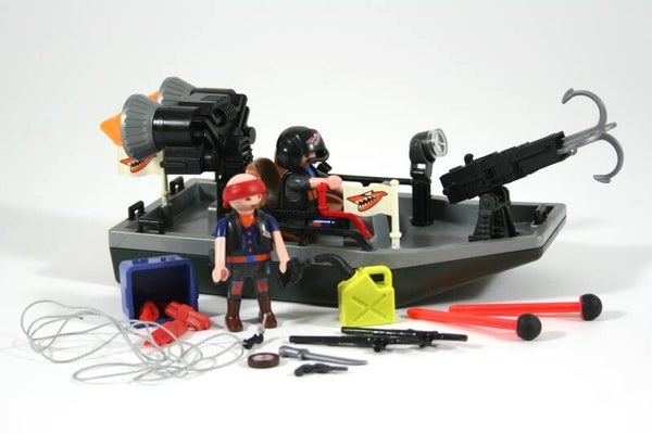 Playmobil Schattenjagers met boot en kanon 4845