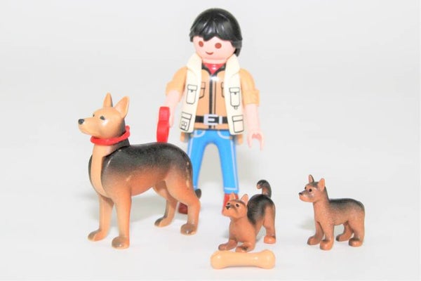 Playmobil Man met Duitse herders 5211
