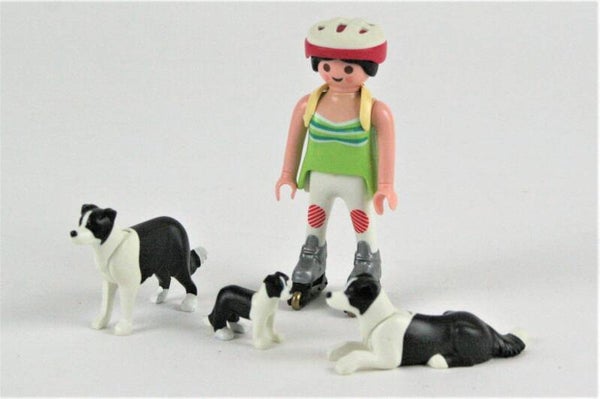 Playmobil Skater met Bordercollie's 5213