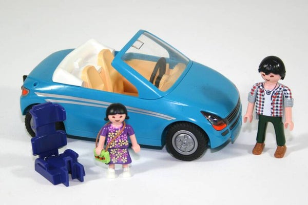 Playmobil Papa en meisje met cabrio 70285