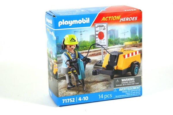 Playmobil Bouwvakker met drilboor 71752 Nieuw