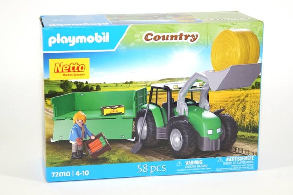 Playmobil Tractor met aanhanger 72010